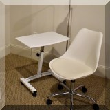 F35. White desk chair. 